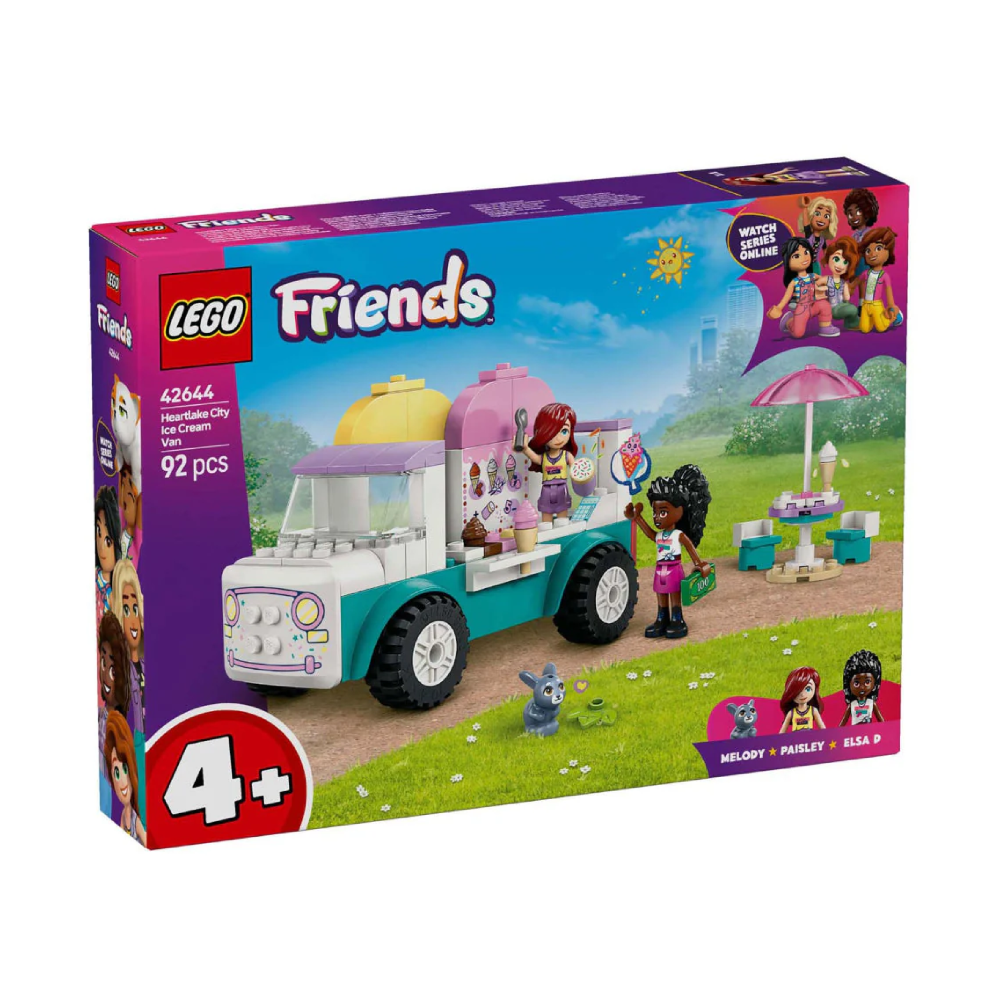 Lego 42644 Friends Heartlake City Ice Cream Truck (92 Pieces)