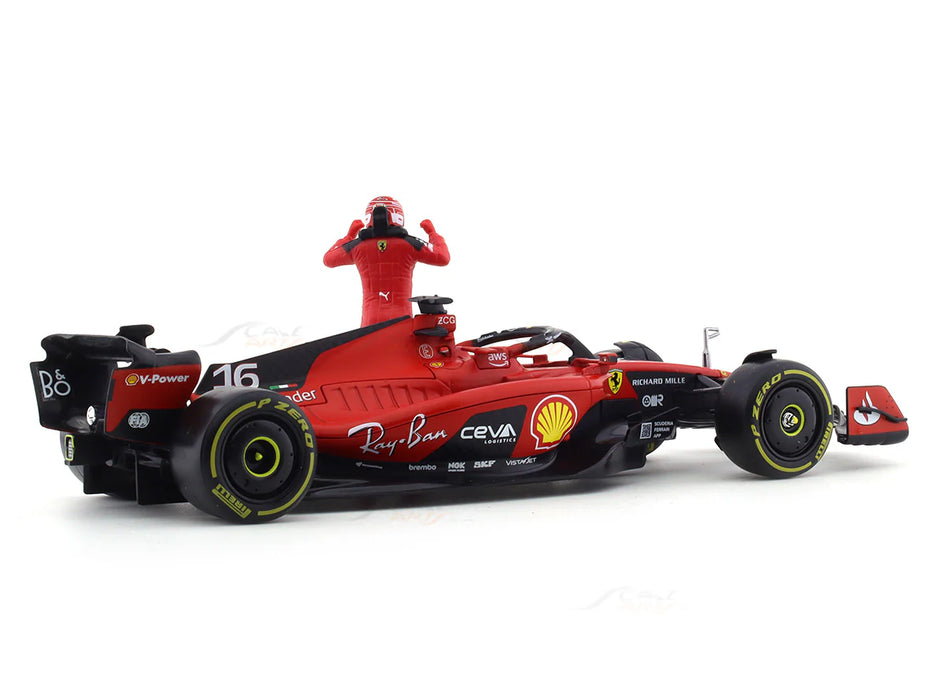 2023 Ferrari SF-23 #16 Charles Leclerc 1:24 Bburago licensed diecast Scale Model car collectible