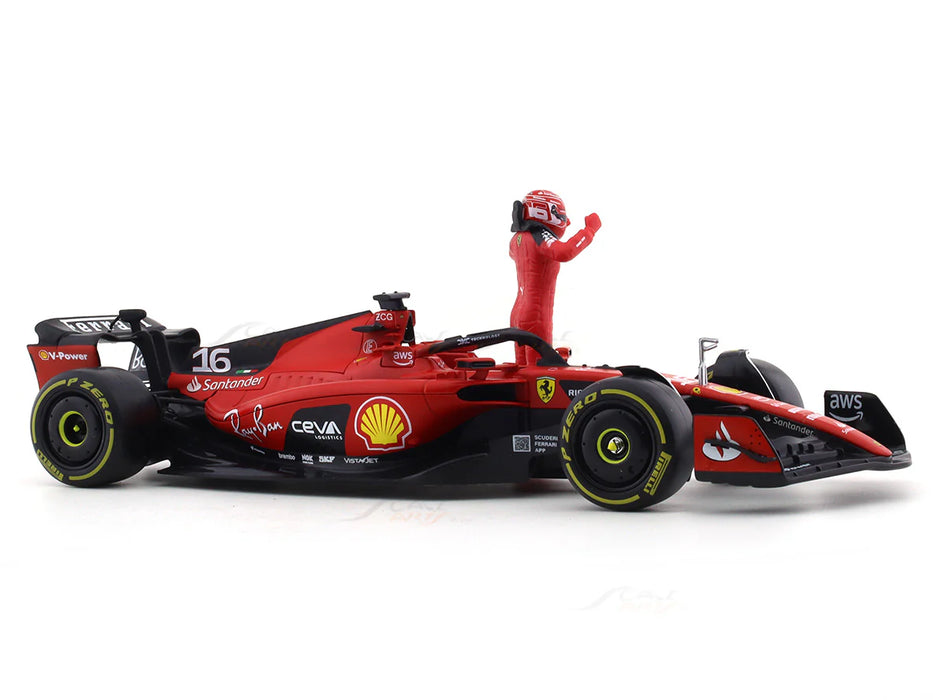 2023 Ferrari SF-23 #16 Charles Leclerc 1:24 Bburago licensed diecast Scale Model car collectible