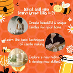 Kalakaram Pure and Natural Beeswax Aroma Candle Making Kit