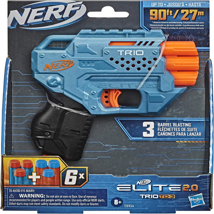 NERF Elite 2.0 Trio TD 3 With 6x Darts (Gun)