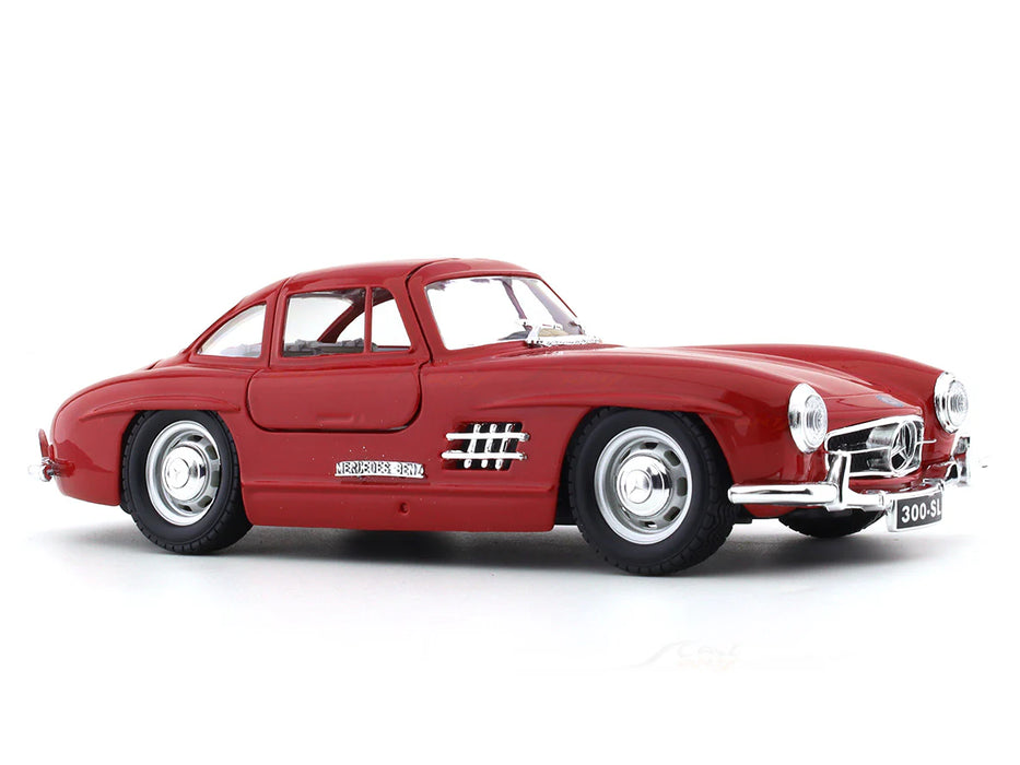 1954 Mercedes-Benz 300 SL Red 1:24 Bburago licensed diecast Scale Model car