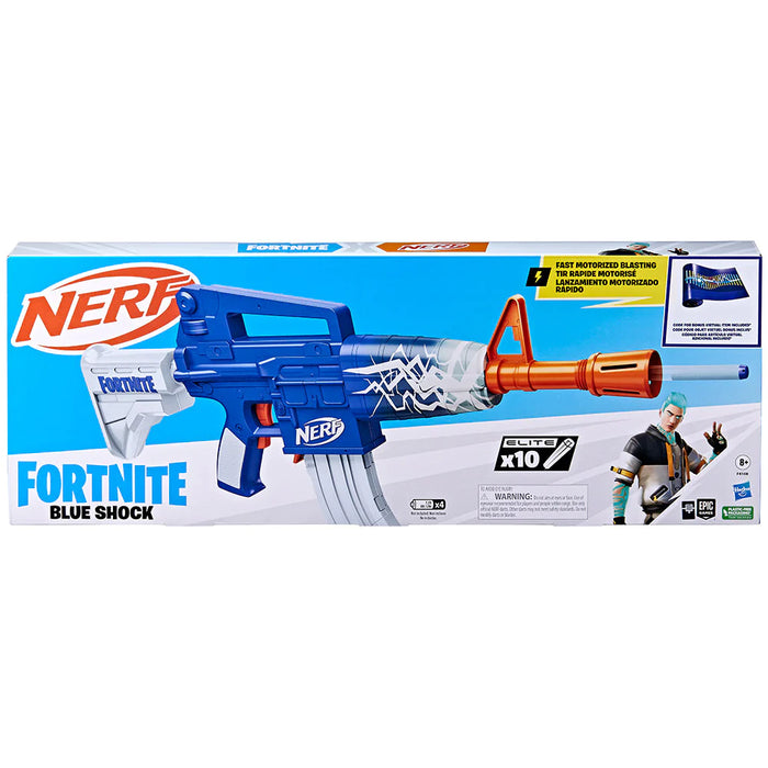 Nerf Fortnite Blue Shock Dart Blaster (Gun)