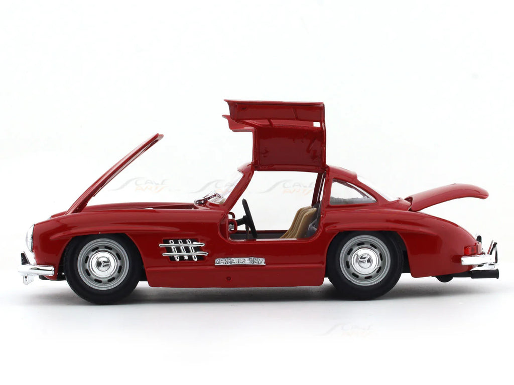 1954 Mercedes-Benz 300 SL Red 1:24 Bburago licensed diecast Scale Model car