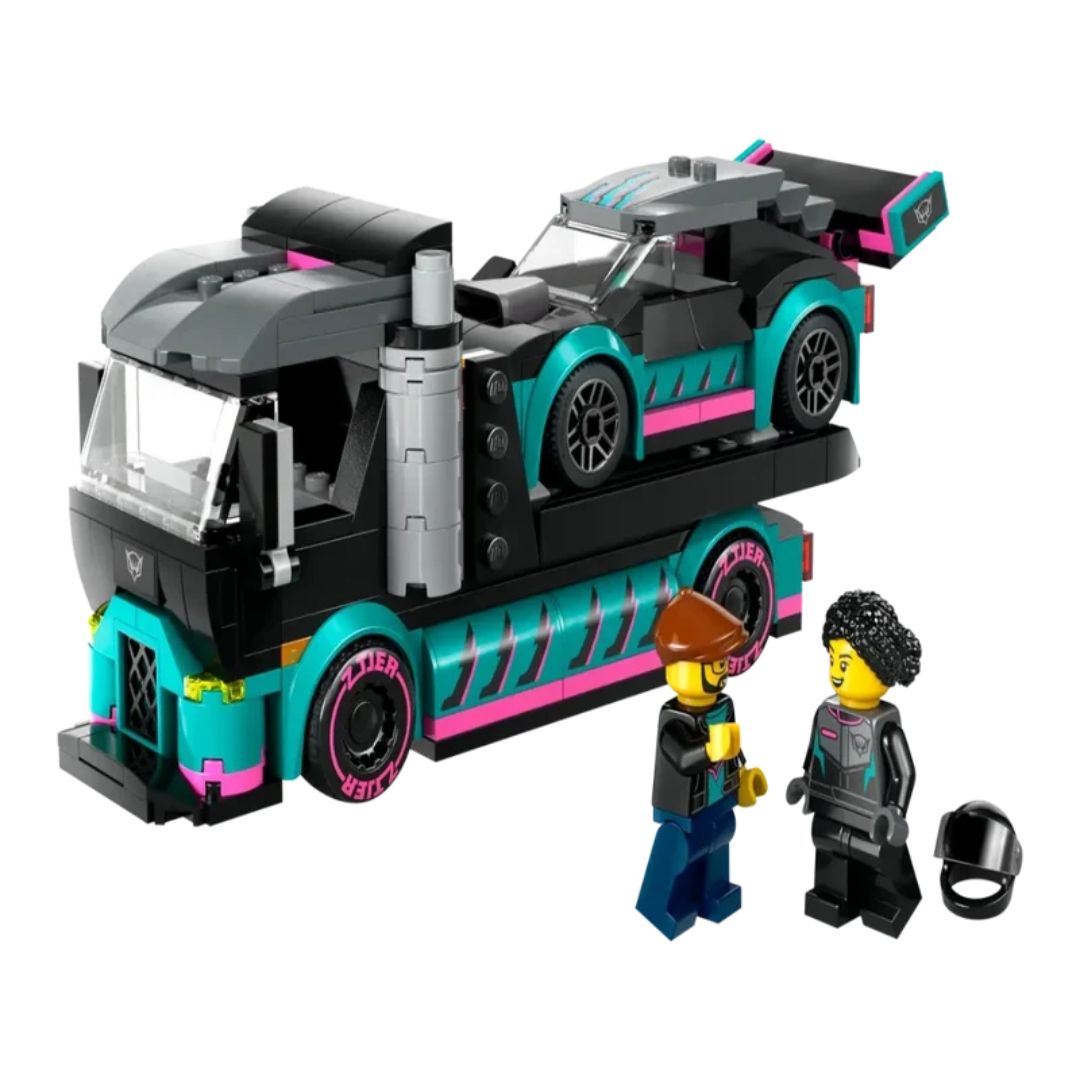 Lego 60406 City Race Car And Car Carrier Truck (328 Pieces)