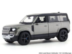 2022 Land Rover Defender 110 silver 1:24 Bburago licensed diecast Scale Model car