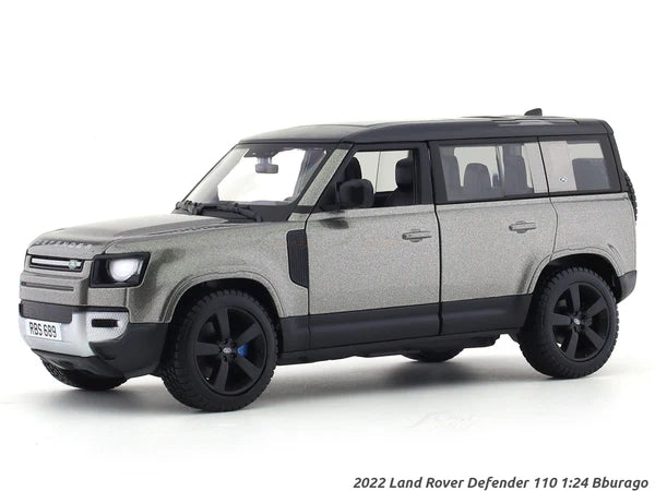 2022 Land Rover Defender 110 silver 1:24 Bburago licensed diecast Scale Model car