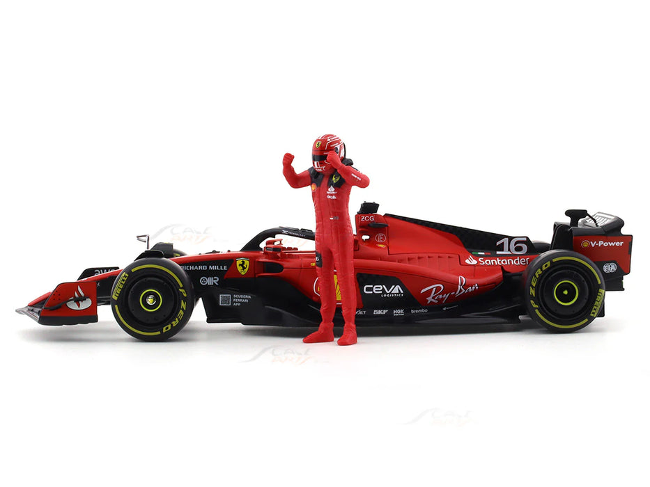 2023 Ferrari SF-23 #16 Charles Leclerc 1:24 Bburago licensed diecast Scale Model car collectible