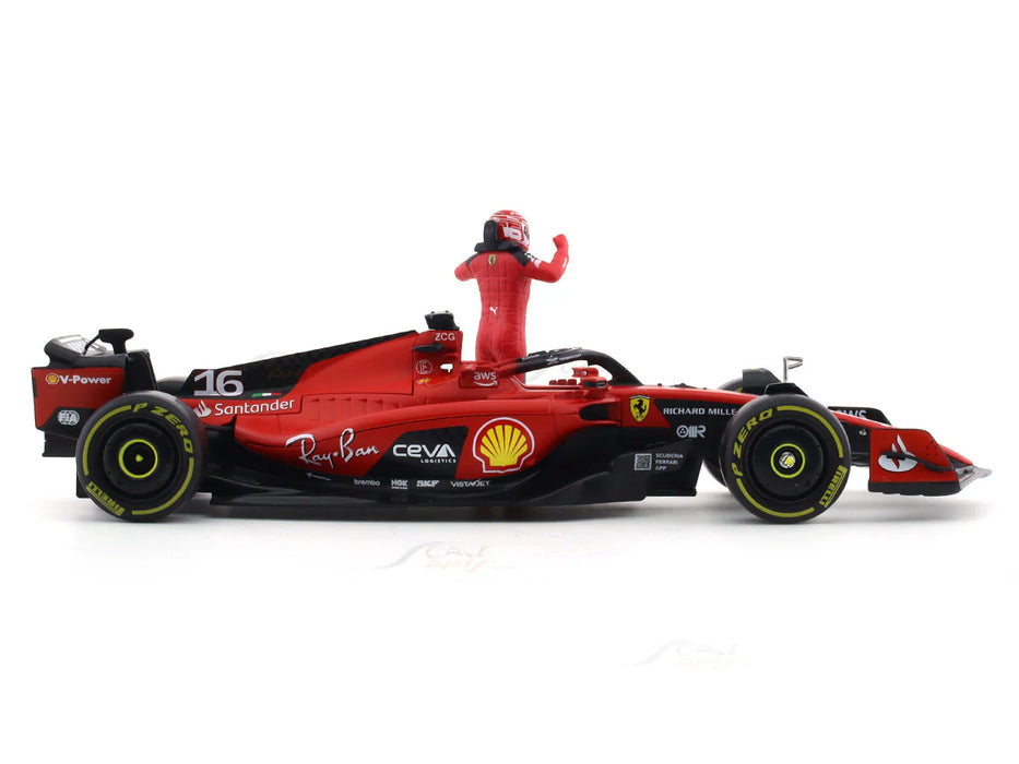 2023 Ferrari SF-23 #16 Charles Leclerc 1:24 Bburago licensed diecast Scale Model car collectible