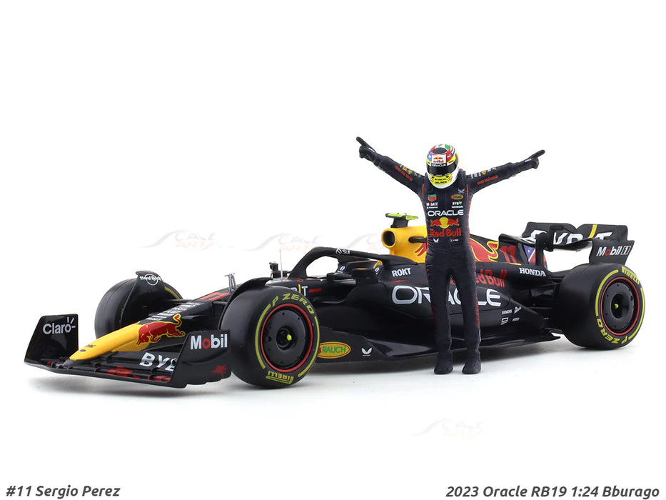 2023 Oracle RB19 #11 Sergio Perez 1:24 Bburago licensed diecast Scale Model car collectible