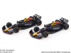 2024 Oracle Red Bull RB20 set of 2 cars 1:43 Bburago Formula 1 diecast scale model car