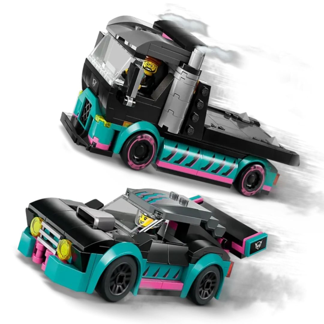 Lego 60406 City Race Car And Car Carrier Truck (328 Pieces)