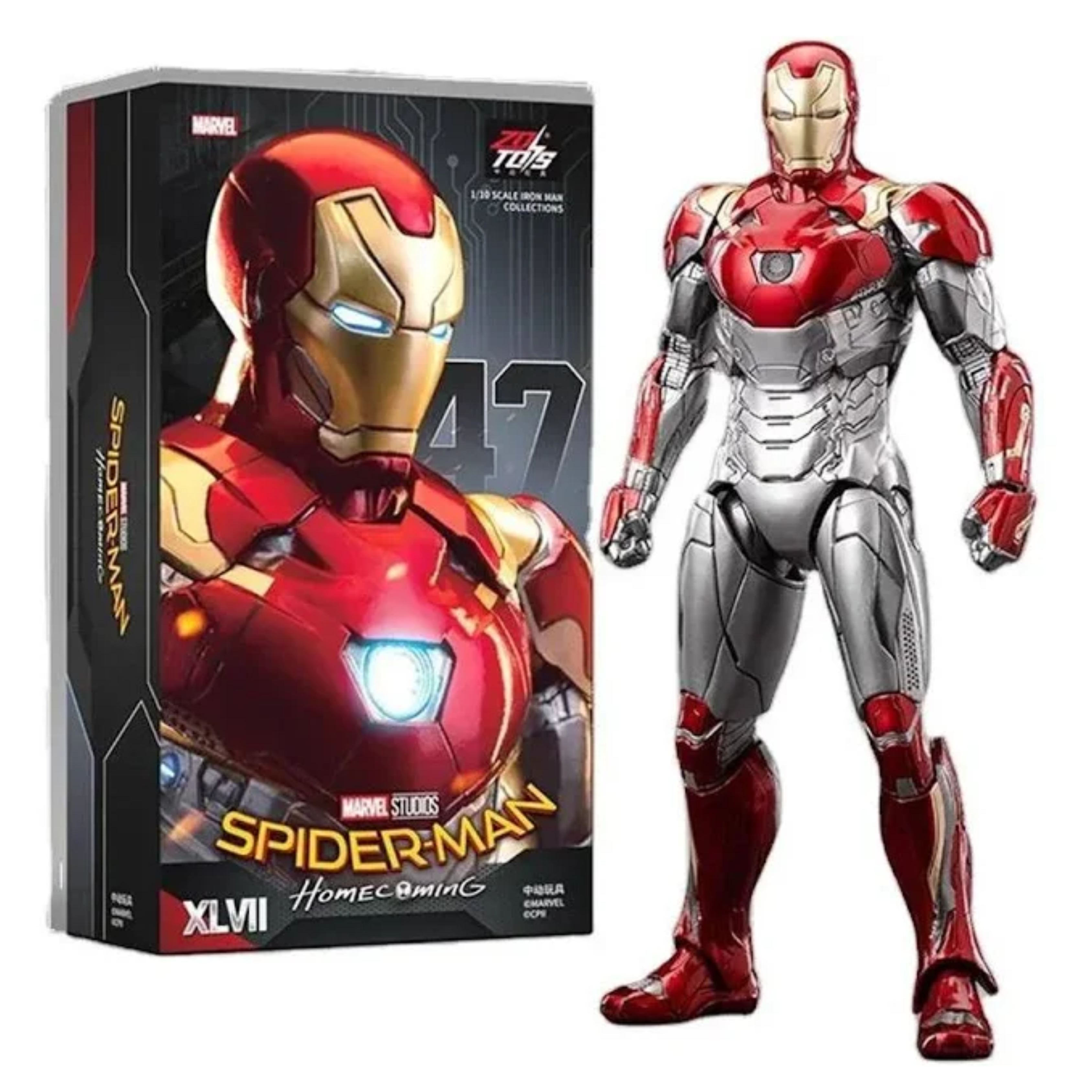 ZD Toys: Marvel Spider-Man Homecoming Iron Man MK47 - Action Figure 7 Inch
