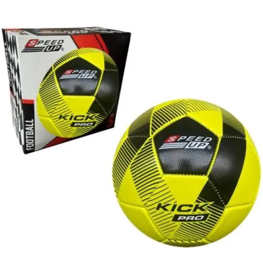 SPEED-UP Kick Pro Football Size 5 for Men & Women (Yellow, Size 5)