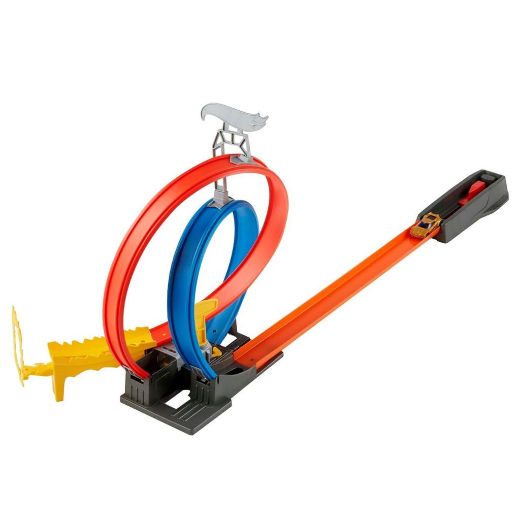 Hot Wheels® Energy Track™ Set with Double Loop, Ring of Fire and 1 Vehicle, Great Gift for 5 Year Olds and Up , GND92