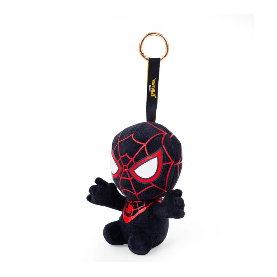 Mirada Marvel official Black SpiderMan Bag Clip Plush Toy – 12cm