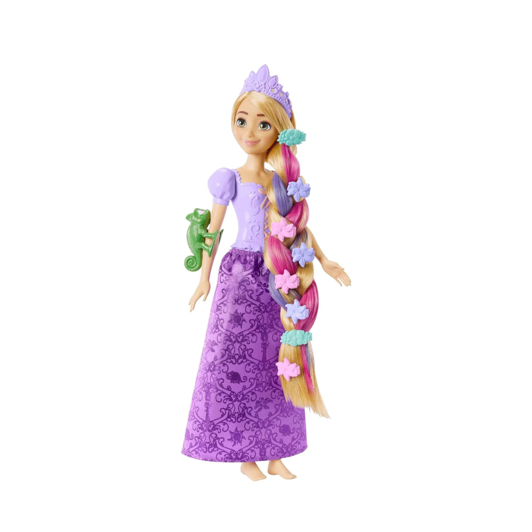 Disney Mattel Princess Toys, Rapunzel Doll with Color-Change Hair Extensions&Hair-Styling Pieces, Inspired By The Movie?? HLW18