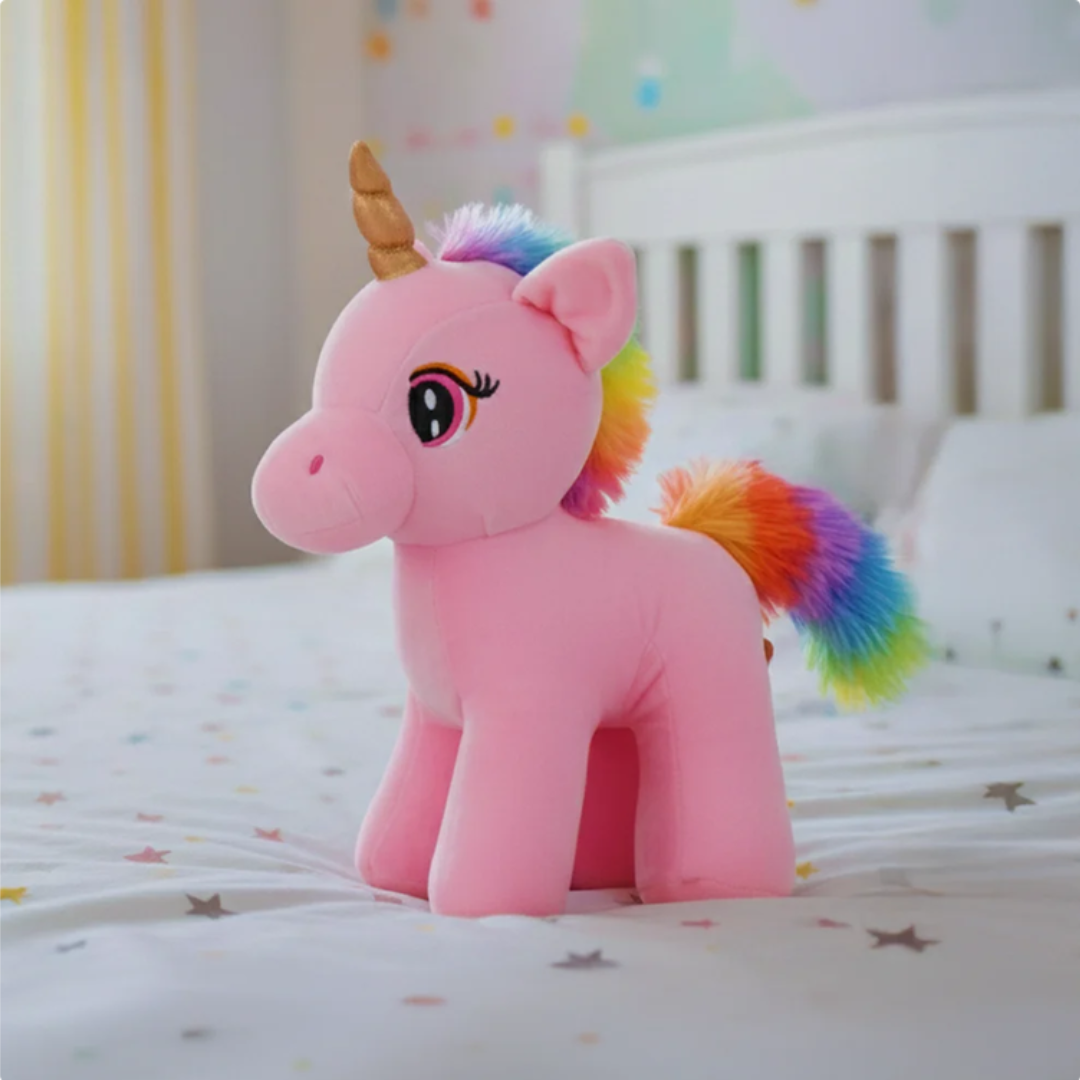Mirada Standing Unicorn Toy - Pink – 29cm