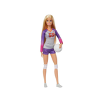 Barbie Doll & Accessories, Made to Move™ Career Volleyball Player Doll with Uniform and Ball, HKT72