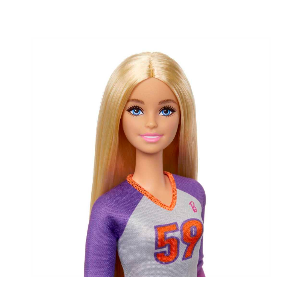 Barbie Doll & Accessories, Made to Move™ Career Volleyball Player Doll with Uniform and Ball, HKT72