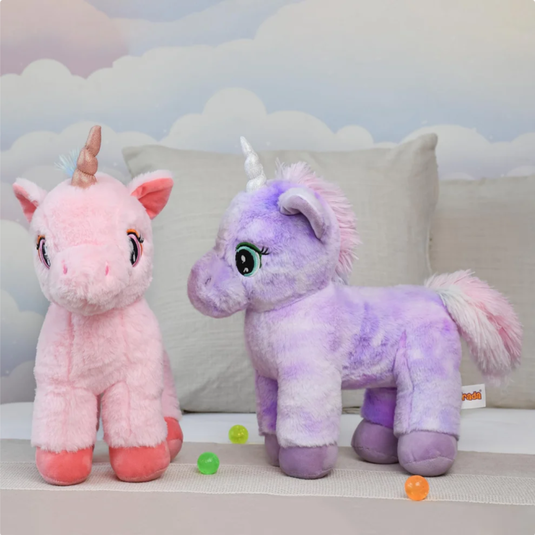 Mirada Standing Unicorn Toy - Purple – 32cm