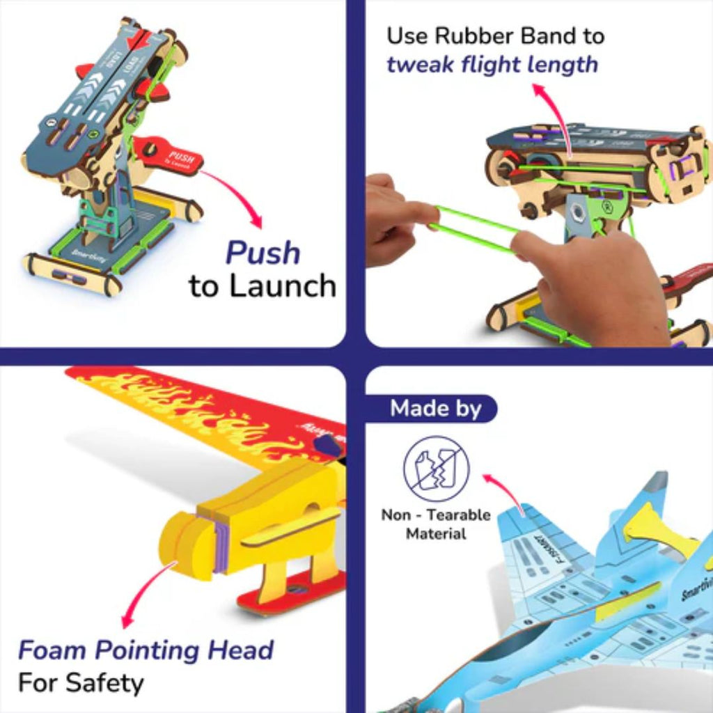 Airplanes Launchers | 6 - 12 years | DIY STEM Construction Toy