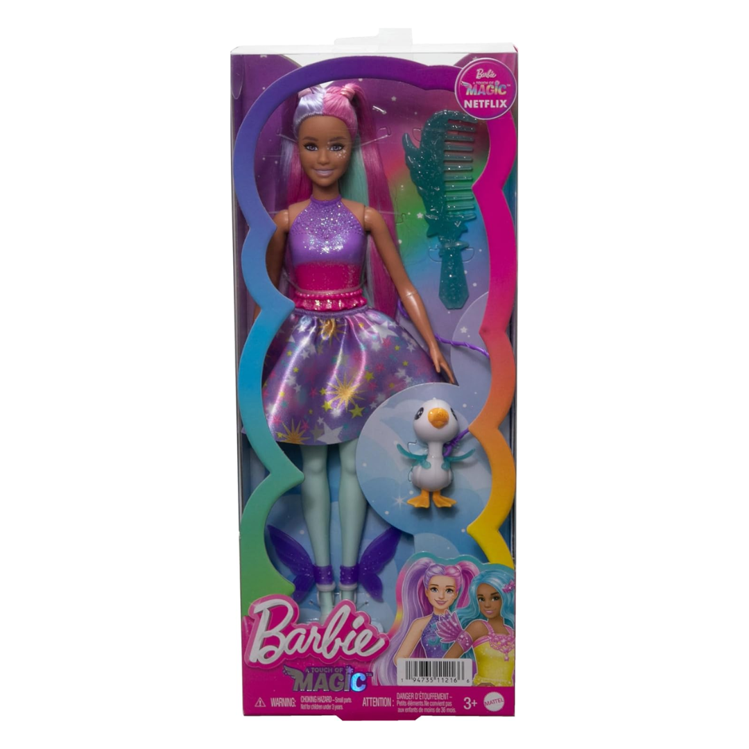 Barbie A Touch of Magic™ Doll & Accessories, The Glyph with Fantasy Outfit, Pet, Leash & Styling Accessories , JCW50