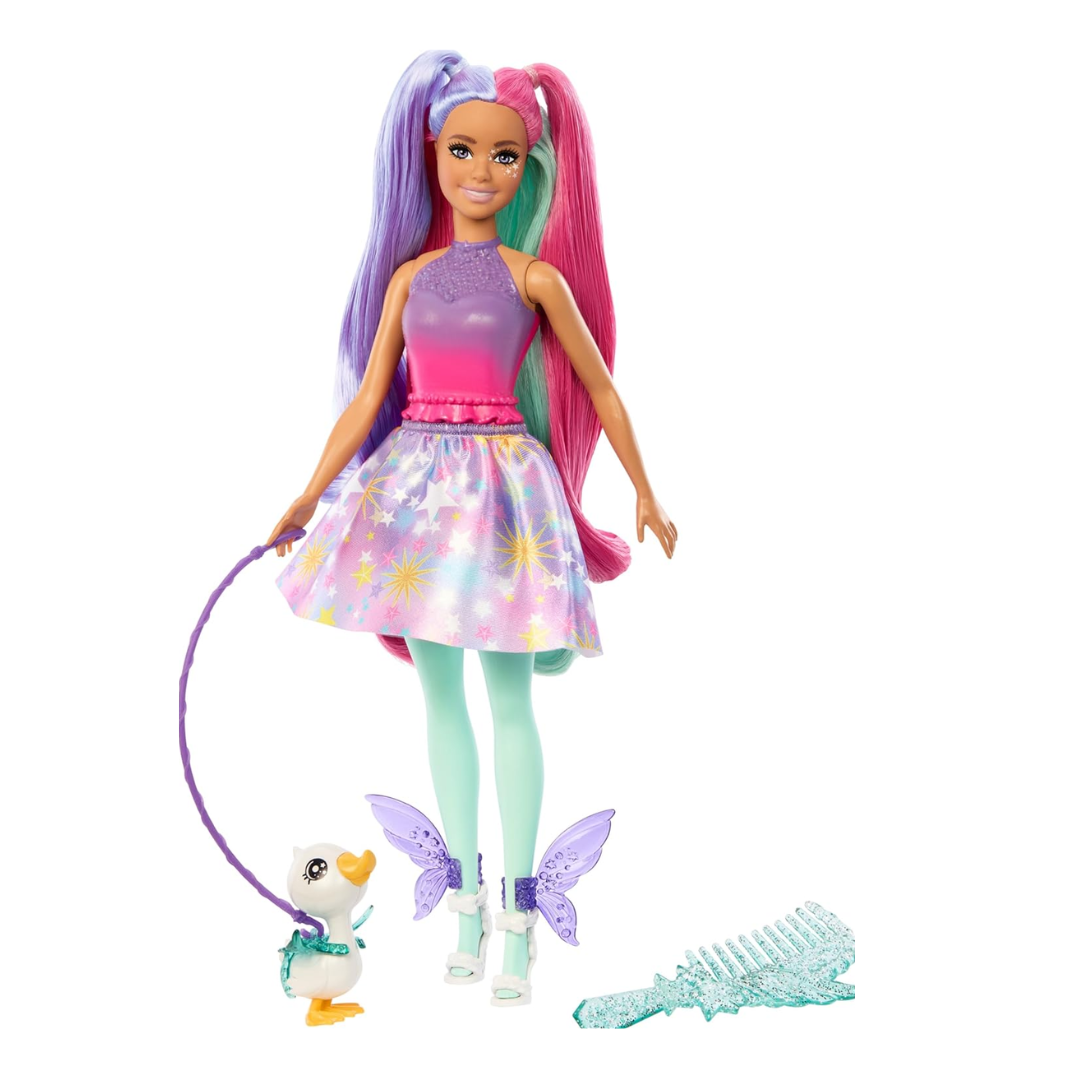 Barbie A Touch of Magic™ Doll & Accessories, The Glyph with Fantasy Outfit, Pet, Leash & Styling Accessories , JCW50