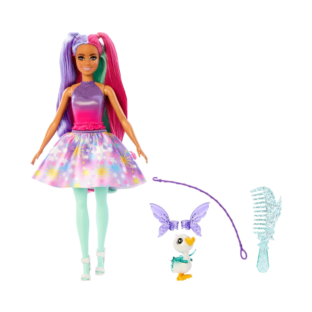 Barbie A Touch of Magic™ Doll & Accessories, The Glyph with Fantasy Outfit, Pet, Leash & Styling Accessories , JCW50
