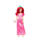 Disney Mattel Princess Toys, Ariel Fashion Doll in Signature Pink Dress and 9 Accessories, Inspired by The Movie , HLX34