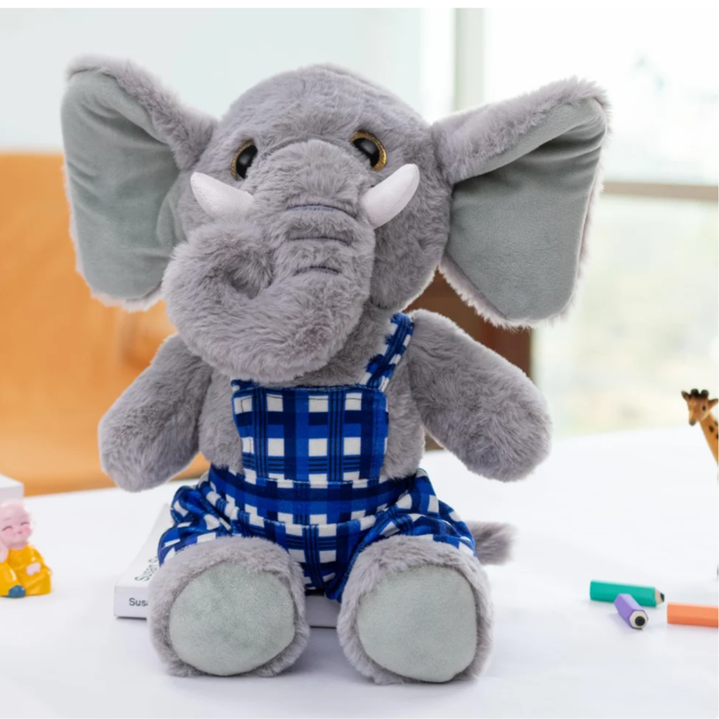 Mirada Huggable Dangri Elephant Toy - Grey – 38cm