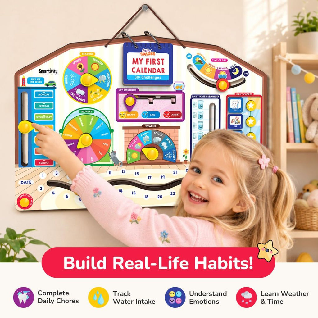 Smartivity My First Calendar Activity Board for Kids 3+ Years