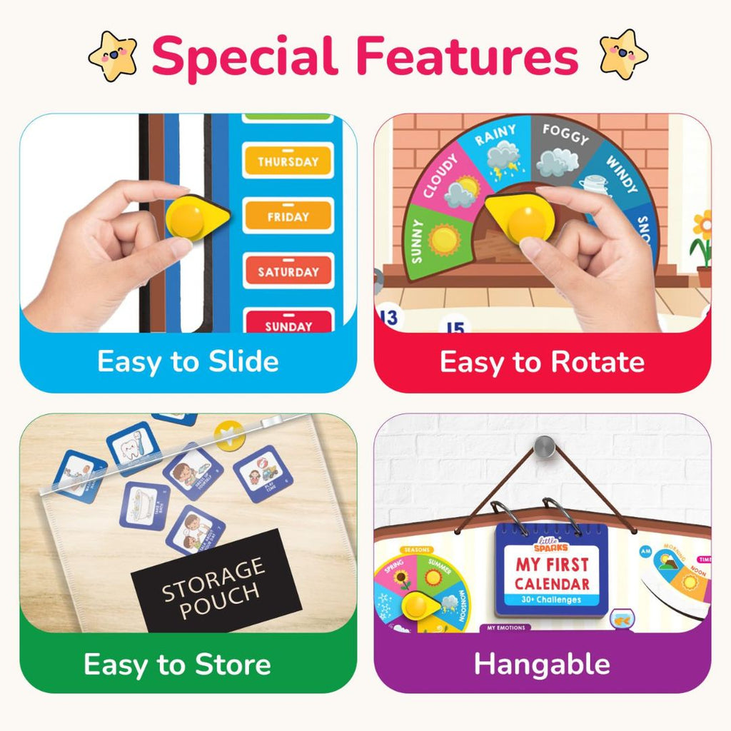 Smartivity My First Calendar Activity Board for Kids 3+ Years