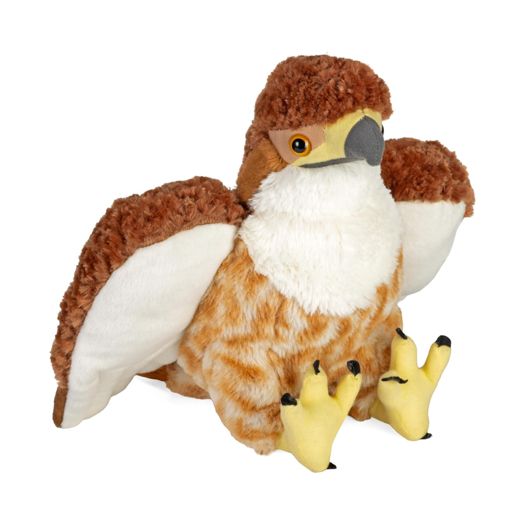 WILD REPUBLIC Cuddlekins, Red Tailed Hawk, Stuffed Animal, Plush Toy, Gifts for Kids,