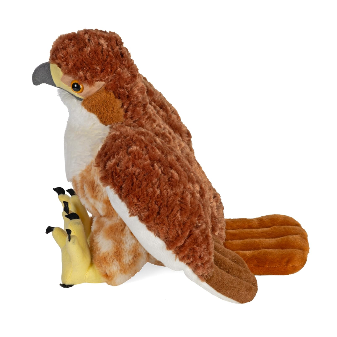 WILD REPUBLIC Cuddlekins, Red Tailed Hawk, Stuffed Animal, Plush Toy, Gifts for Kids,