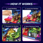Ultimate Marble City | 8 - 14 years | 3in1 Exciting Game Zones: Spiral, Maze & Hopper