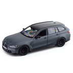 2023 BMW M3 Touring Matte Grey 1:24 Bburago licensed diecast scale model car collectible