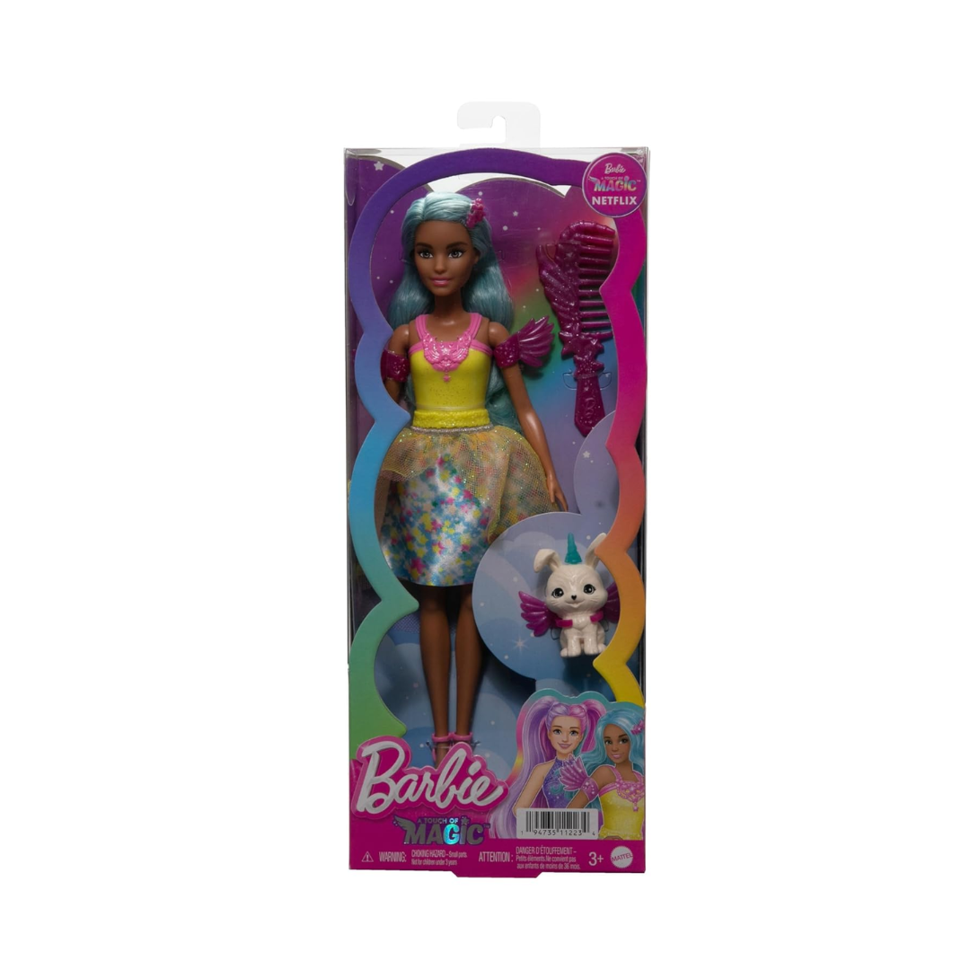 Barbie A Touch of Magic™ Doll & Accessories, Teresa™ with Fantasy Outfit, Pet, Leash & Styling Accessories , JCW51