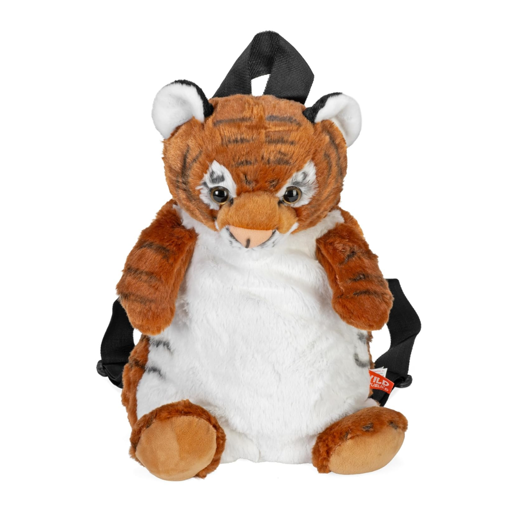 WILD REPUBLIC Tiger Backpack Plush,for 3 months to 99 months,multicolor