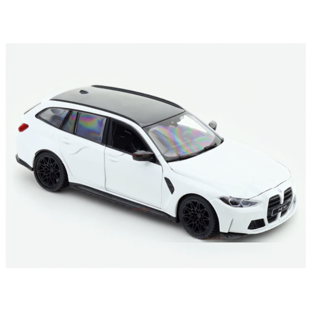 2023 BMW M3 Touring White 1:24 Bburago licensed diecast scale model car collectible