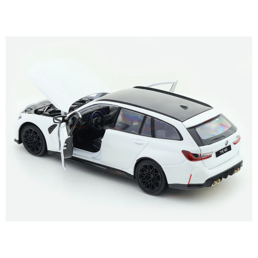 2023 BMW M3 Touring White 1:24 Bburago licensed diecast scale model car collectible