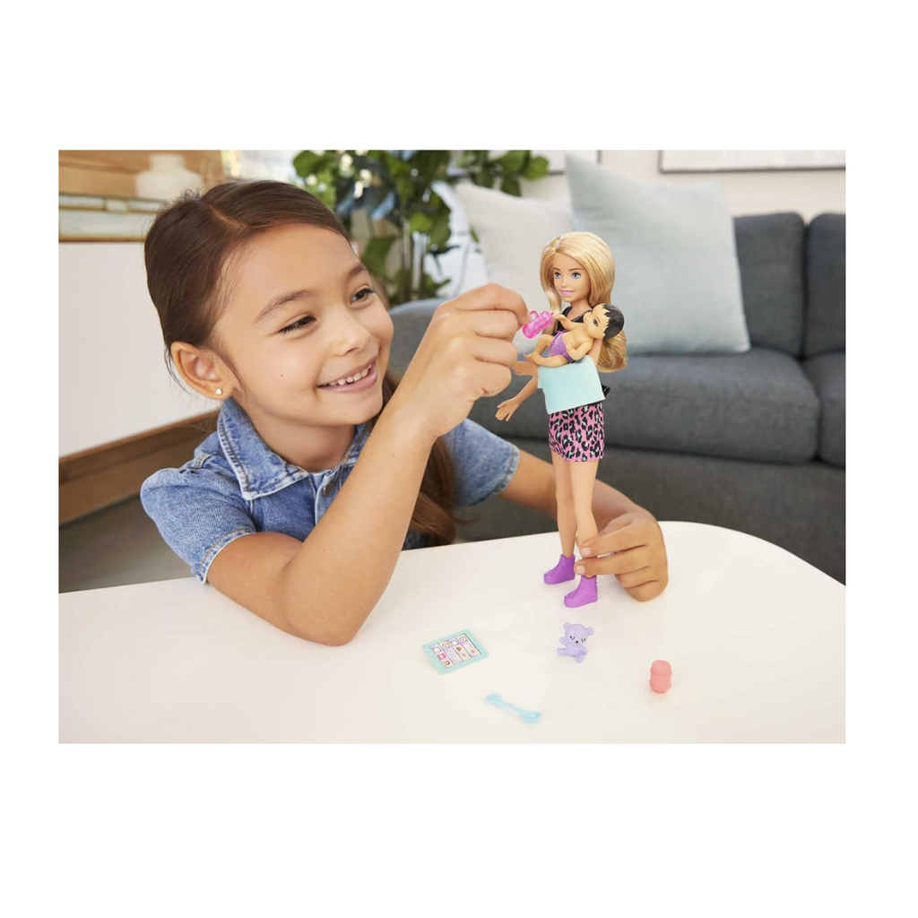 Barbie Skipper™ Babysitters Inc.™ Doll & Accessories Baby Doll & 4 Storytelling Pieces for 3 to 7 Year Olds , GRP13