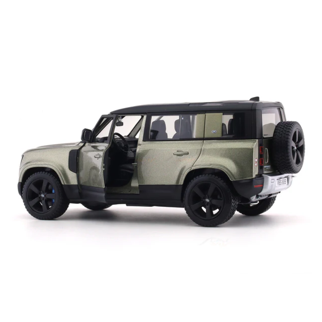 2022 Land Rover Defender 110 green 1:24 Bburago licensed diecast Scale Model car
