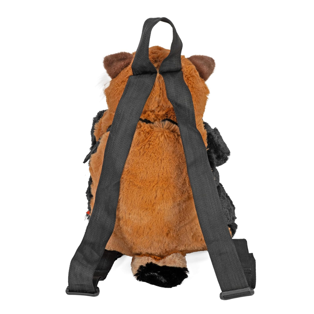 WILD REPUBLIC Backpack, Red Panda, Mini Backpack, Animal Bag, 14 Inches, Gift for Kids, Plush Zoo Animal