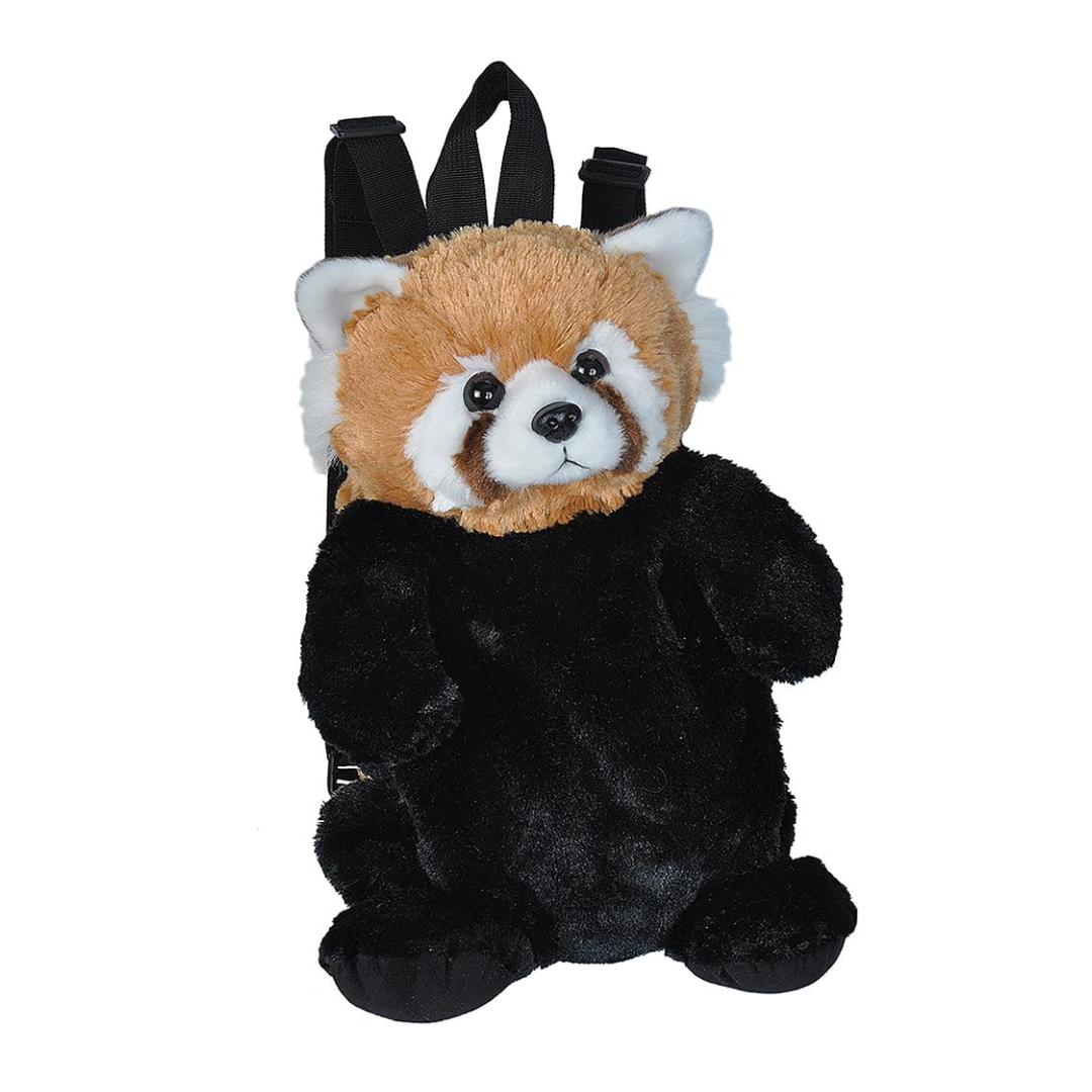 WILD REPUBLIC Backpack, Red Panda, Mini Backpack, Animal Bag, 14 Inches, Gift for Kids, Plush Zoo Animal