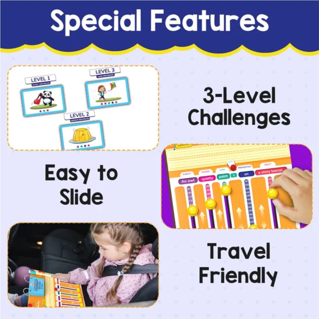 100+ Sentences Building Game | Ages 6-8 years | Travel Friendly