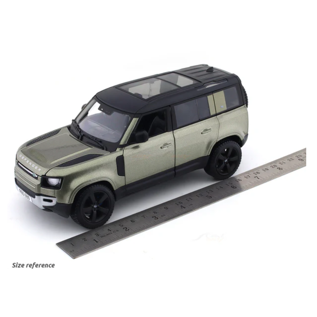 2022 Land Rover Defender 110 green 1:24 Bburago licensed diecast Scale Model car