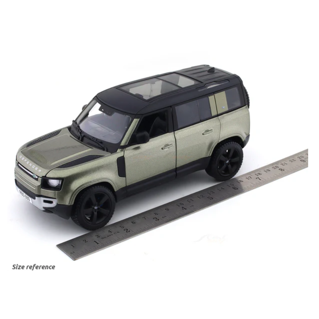 2022 Land Rover Defender 110 green 1:24 Bburago licensed diecast Scale Model car
