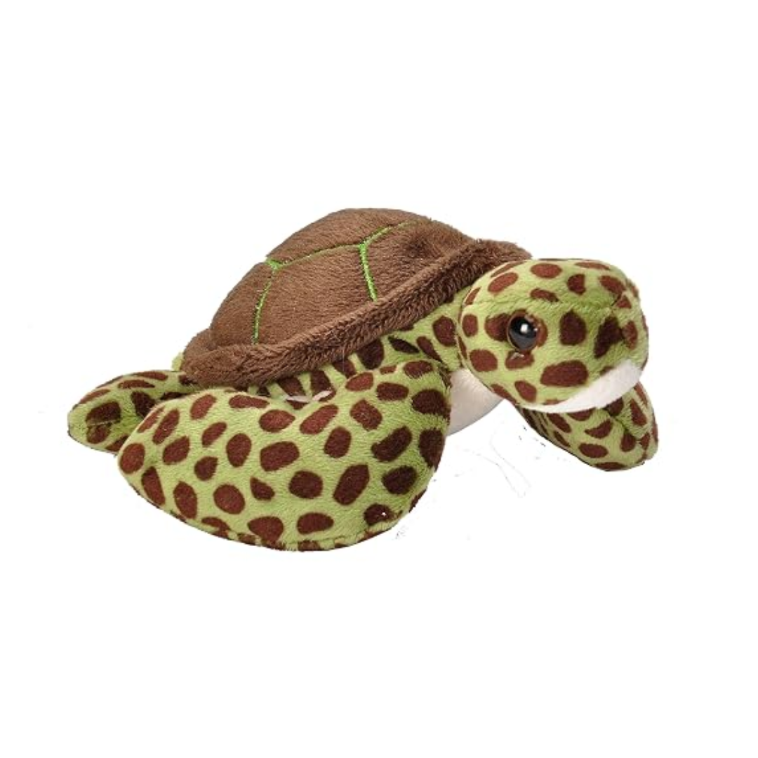 Wild Republic Pocketkins Green Sea Turtle Stuffed Animal - 5"