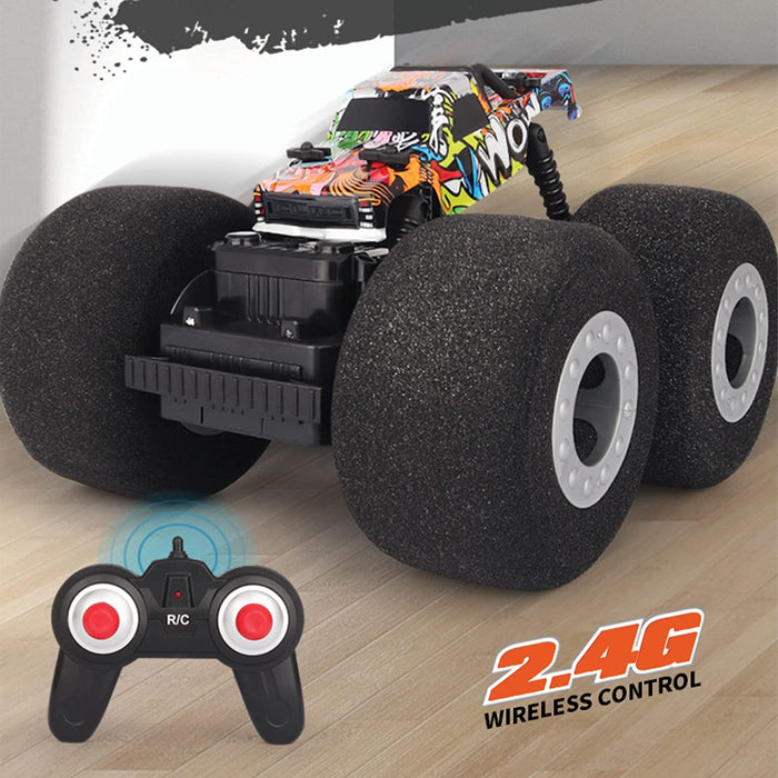 Soft Wheel RC Monster Stunt Truck | Playzu